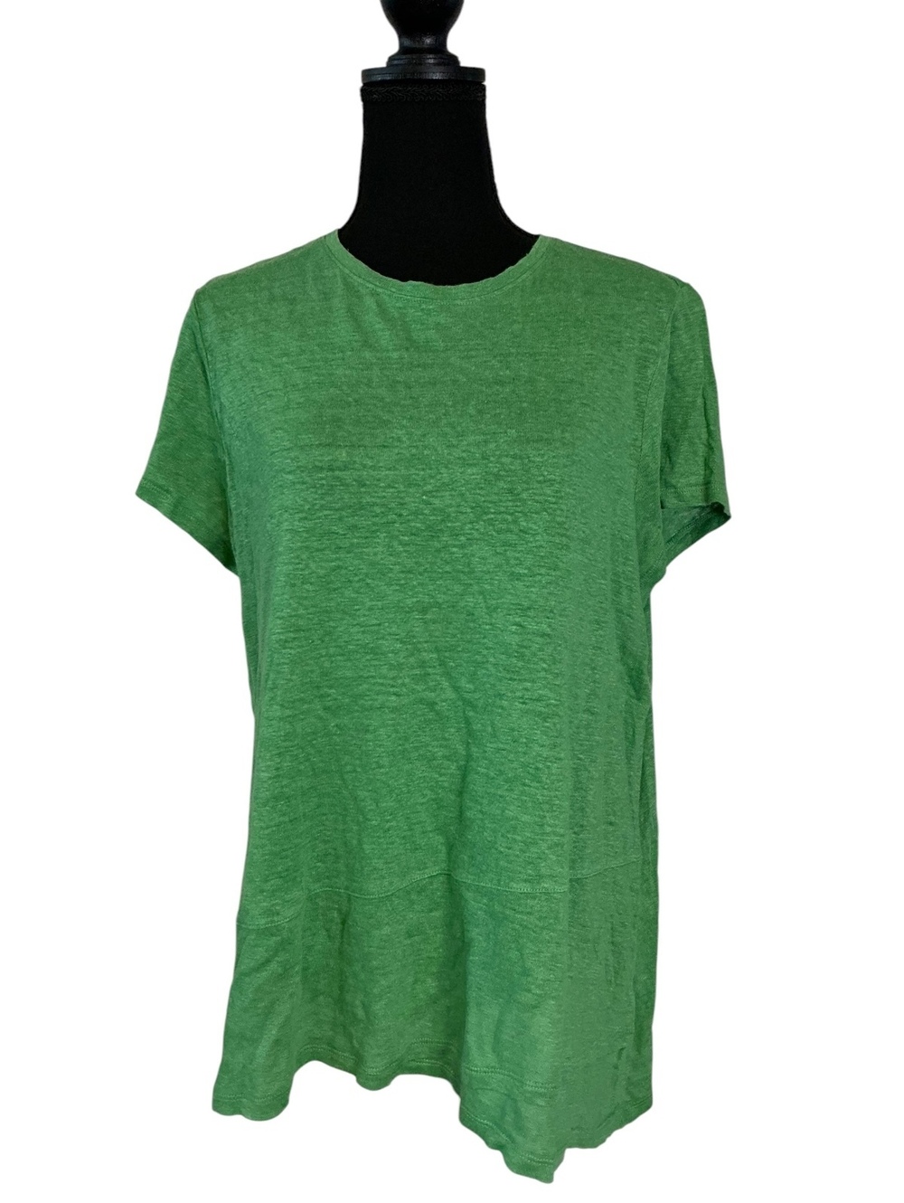 J.Jill Love Linen Green Short Sleeve T-Shirt XL